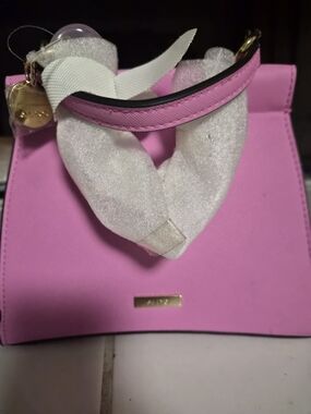 Aldo Pink Structured Top-Handle Bag